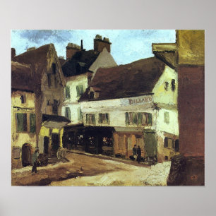 Pissarro - A Square In La Roche-Guyon 1867 Poster