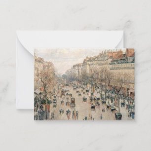 Pissarro - Boulevard Montmartre, Afternoon Sun Card