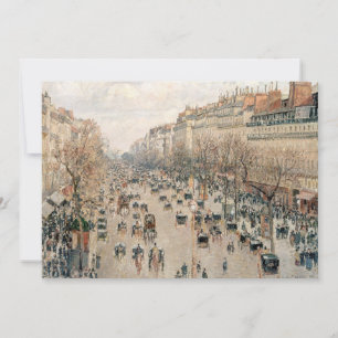 Pissarro - Boulevard Montmartre, Afternoon Sun Thank You Card