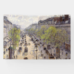 Pissarro - Boulevard Montmartre, Spring Banner