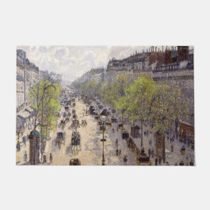 Pissarro - Boulevard Montmartre, Spring Doormat