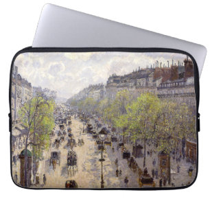 Pissarro - Boulevard Montmartre, Spring Laptop Sleeve