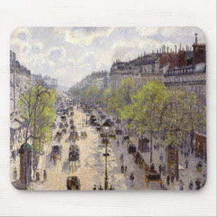 Pissarro - Boulevard Montmartre, Spring Mouse Pad