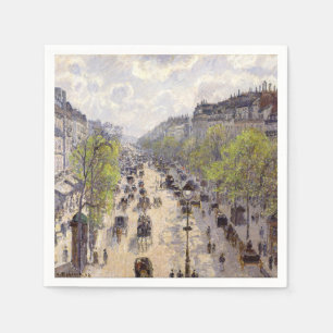 Pissarro - Boulevard Montmartre, Spring Napkin
