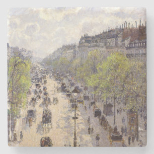 Pissarro - Boulevard Montmartre, Spring Stone Coaster