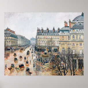 Pissarro - French Theatre Square, Paris, Poster