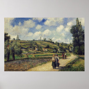 Pissarro - Landscape Near Pontoise The Auvers Road Poster