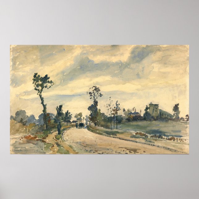 Pissarro - Louveciennes Route De Saint-Germain Poster (Front)