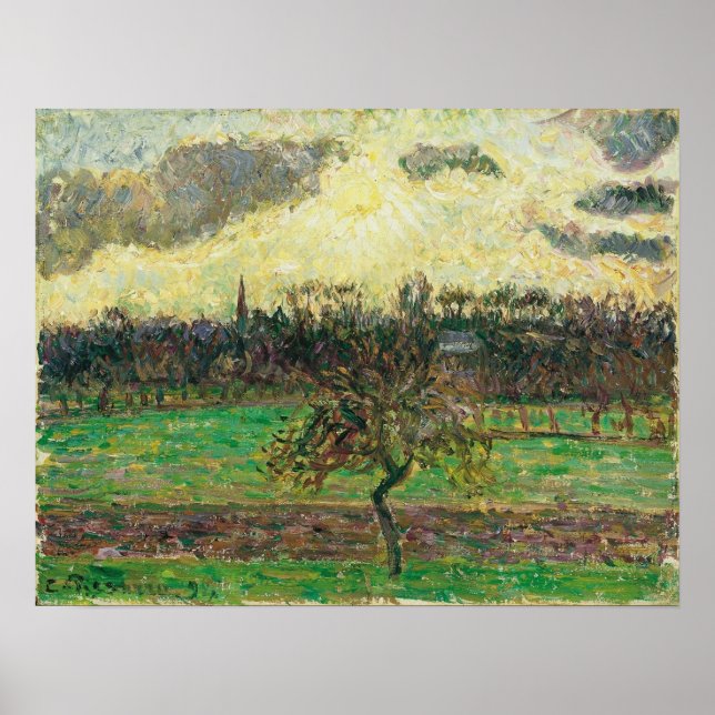 Pissarro - Meadows At Eragny Apple Tree 1894 Poster (Front)