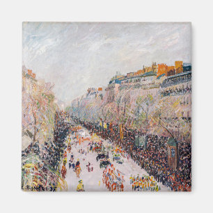 Pissarro - Montmartre, Mardi Gras on the Boulevard Magnet