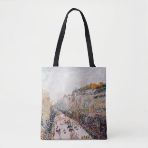 Pissarro - Montmartre, Mardi Gras on the Boulevard Tote Bag