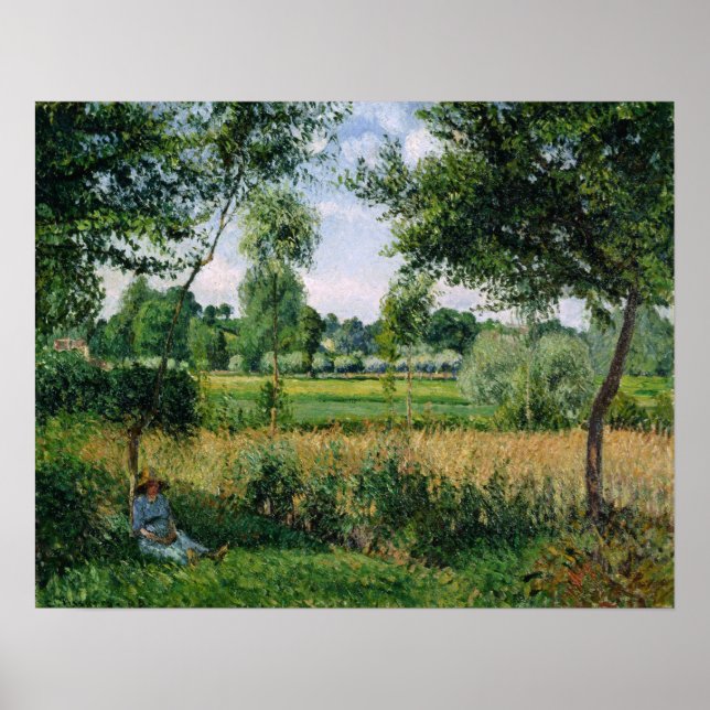 Pissarro - Morning Sunlight Effect Eragny Poster (Front)