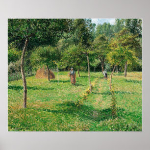 Pissarro - Orchard At Eragny 1896 Poster