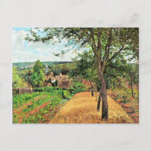 Pissarro - Orchards of Louveciennes, fine art, Postcard