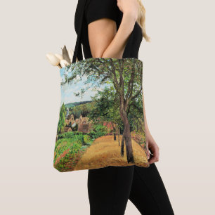 Pissarro - Orchards of Louveciennes, fine art, Tote Bag