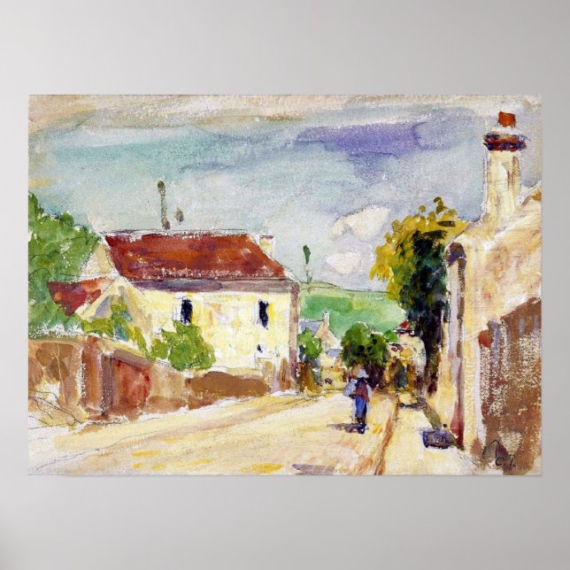 Pissarro - Road Of Hermitage Pontoise 1875 Poster (Front)