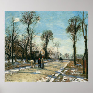 Pissarro - Road To Versailles Louveciennes Winter Poster