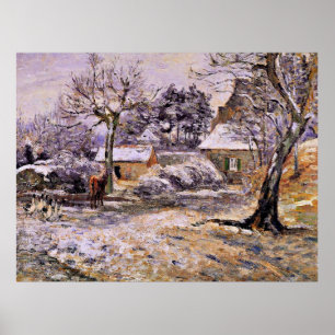 Pissarro - Snow at Montfoucault Poster