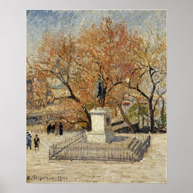 Pissarro - Statue Of Henri IV 1901 Poster (Front)