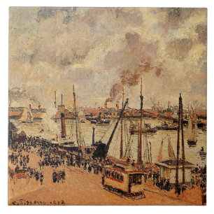 Pissarro - The Port Le Havre Ceramic Tile