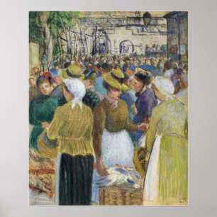 Pissarro - The Poultry Market At Gisors 1890 Poster
