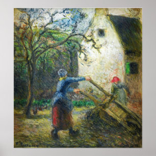 Pissarro - Woman Emptying The Hand-Cart 1880 Poster