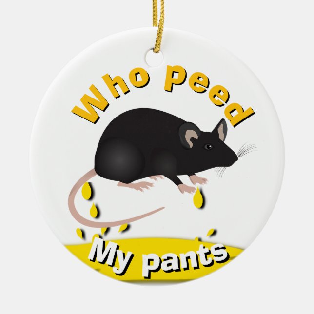 Pissboy Ceramic Ornament (Front)