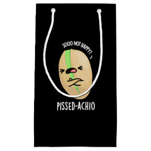Pissed-achio Funny Pistachio Pun Dark BG Small Gift Bag