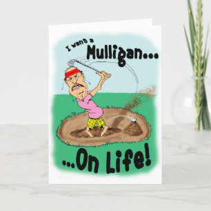 Pissed Off Golfer Card