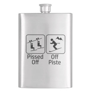 Pissed Off Off Piste Hip Flask