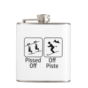 Pissed Off Off Piste Hip Flask