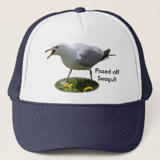 Pissed Off Seagull Trucker Hat