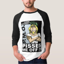 Pisses Me Off Adult 3/4 Sleeve Raglan T-Shirt