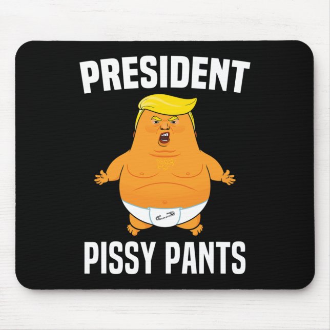 Pissy Pants Funny Baby Trump  Mouse Pad (Front)
