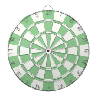 Pistachio And White Dartboard