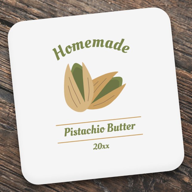Pistachio Butter Label Sticker (Pistachio Butter Label Sticker)