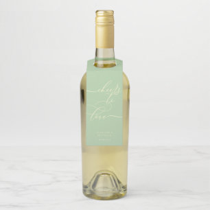 Pistachio & Cream Love Signature Party Celebration Bottle Tag