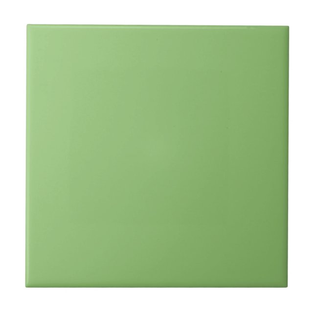 Pistachio green ceramic tile (Front)
