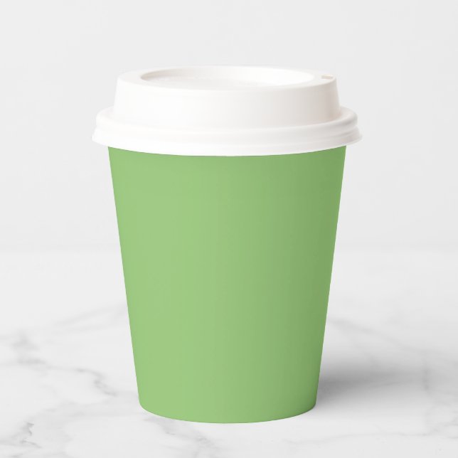 Pistachio Green Paper Cups (Front)