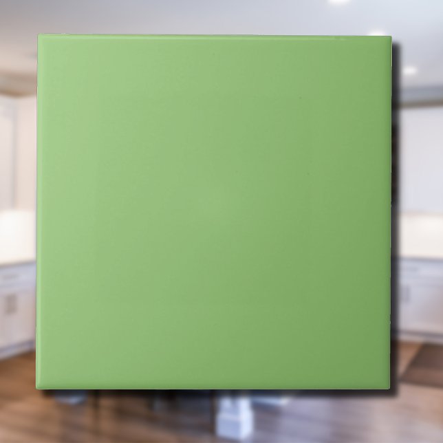 Pistachio Green Solid Colour | Classic | Elegant Ceramic Tile (Creator Uploaded)