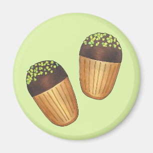Pistachio Madeleines French Pastry Pastries Baking Magnet