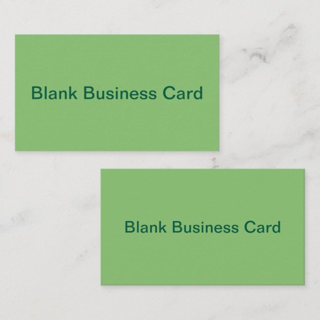 Pistachio Nut Green Solid Colour Business Card (Front/Back)