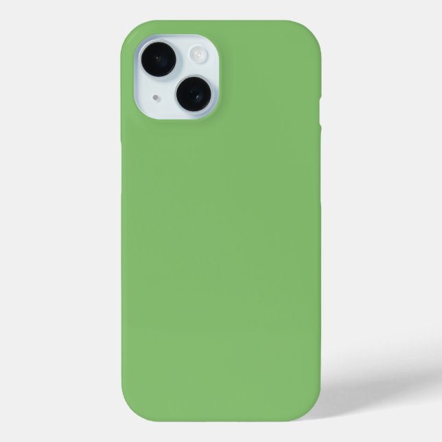 Pistachio Nut Green Solid Colour Case-Mate iPhone Case (Back)