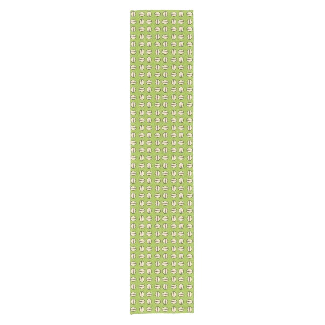 Pistachio Nut Seamless Pattern Short Table Runner (Front)