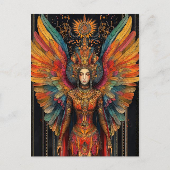 Pistis Sophia Gnostic Goddess Abstract Painting Postcard (Front)