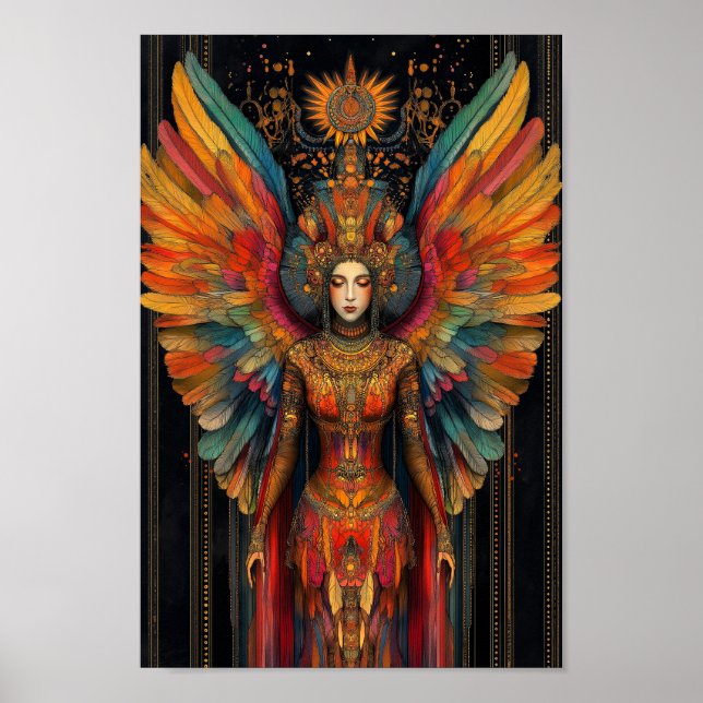 Pistis Sophia Gnostic Goddess Abstract Painting Poster (Front)