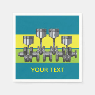 Piston Crankshaft Napkin