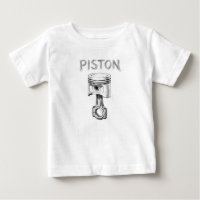 Piston pencil sketch drawing