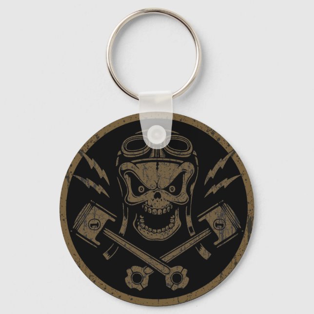 Piston Pistoff II -silver/gold Key Ring (Front)