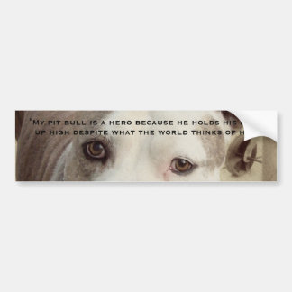 Pit Bill Bumpersticker Bumper Sticker